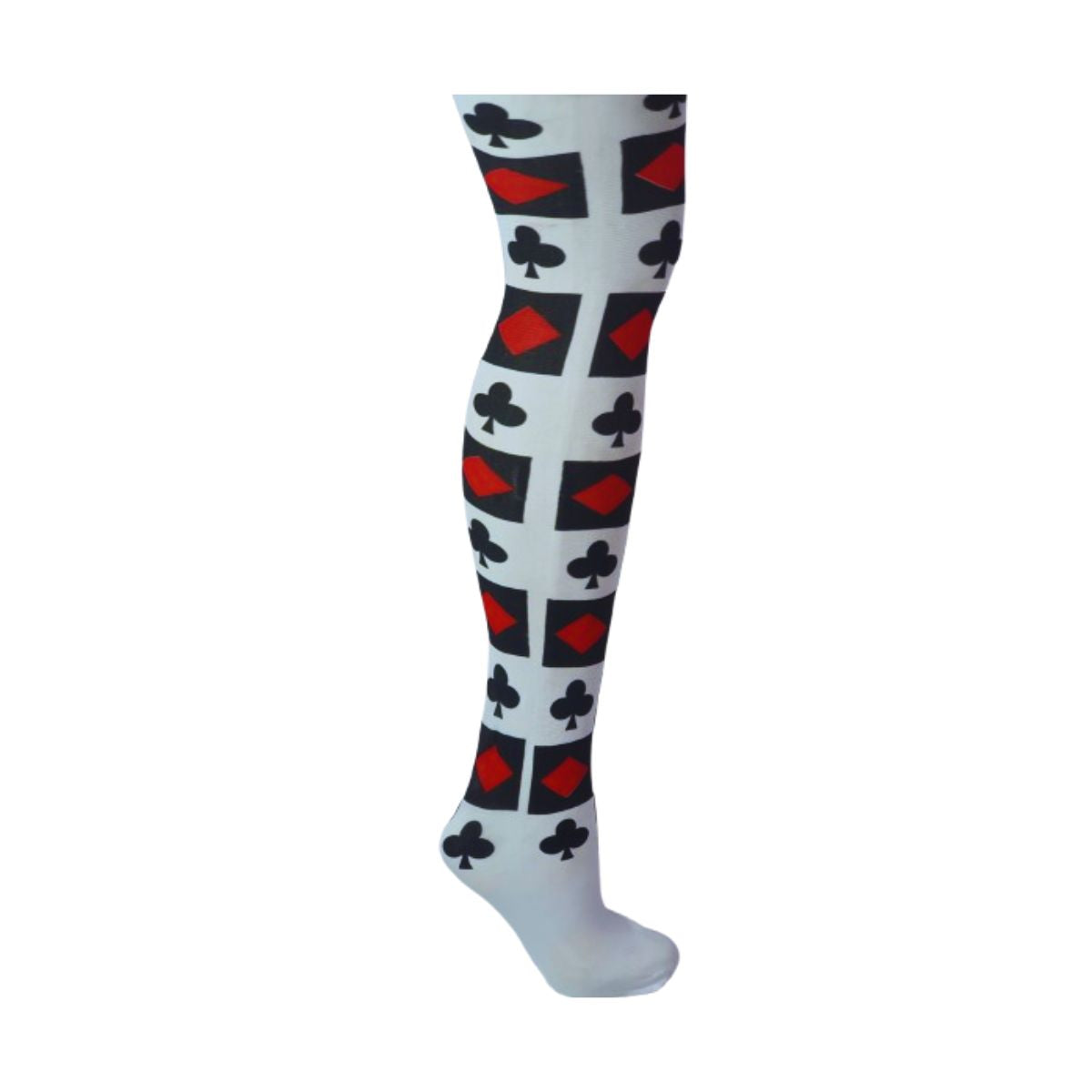 Meia Calça Fantasia Cosplay Cartas Paus E Ouros Meia Calça Fantasia Cosplay Cartas Paus E Ouros